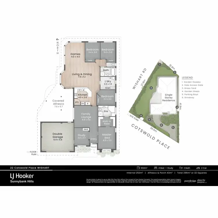 Floorplan of Homely house listing, 22 Cotswold Place, Wishart QLD 4122