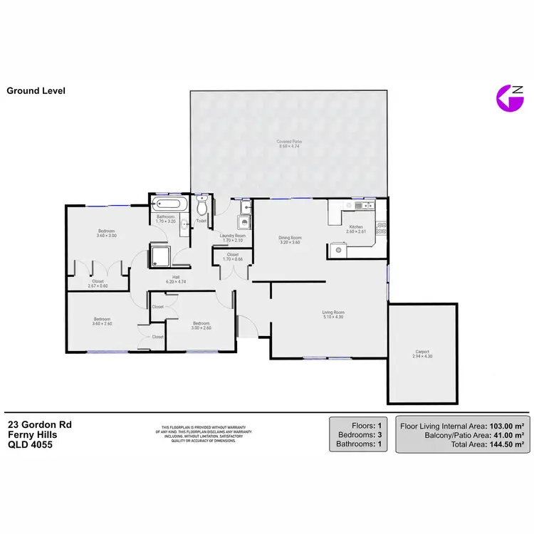 Floorplan of Homely house listing, 23 Gordon Road, Ferny Hills QLD 4055