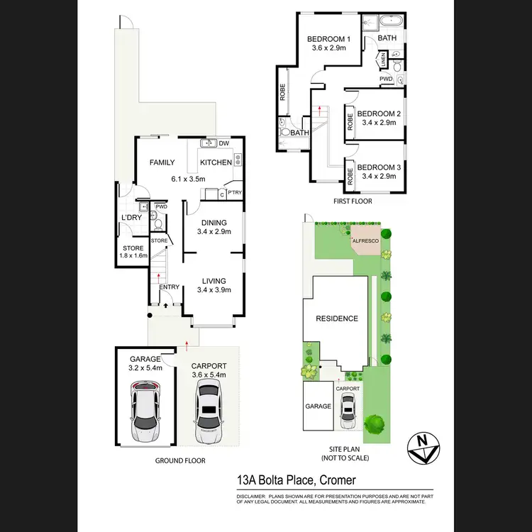 Floorplan of Homely house listing, 13a Bolta Place, Cromer NSW 2099