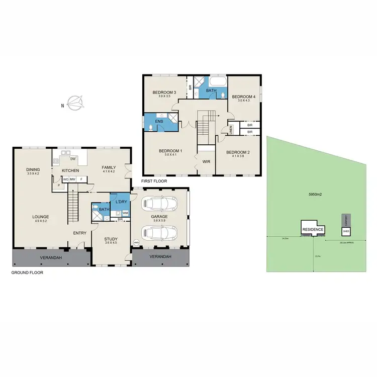 Floorplan of Homely rural property listing, 140 McMullins Road, Branxton NSW 2335