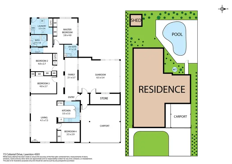 Floorplan of Homely house listing, 72 Colonial Drive, Lawnton QLD 4501