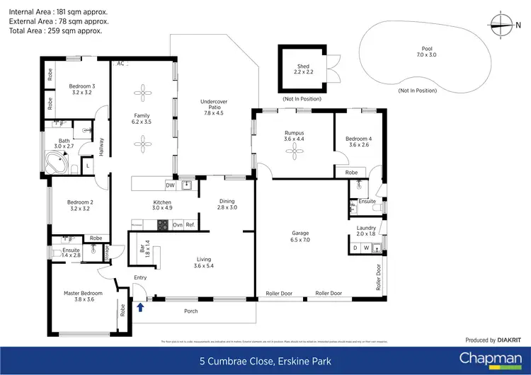 Floorplan of Homely house listing, 5 Cumbrae Close, Erskine Park NSW 2759