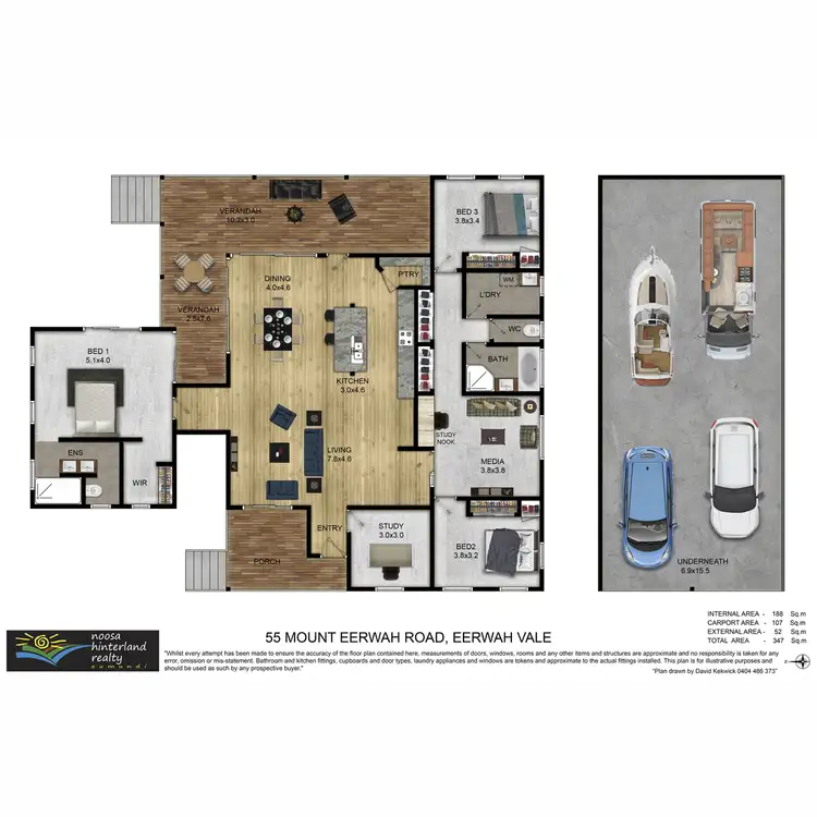 Floorplan of Homely house listing, 55 Mount Eerwah Road, Eerwah Vale QLD 4562