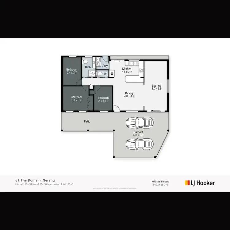 Floorplan of Homely house listing, 61 The Domain, Nerang QLD 4211