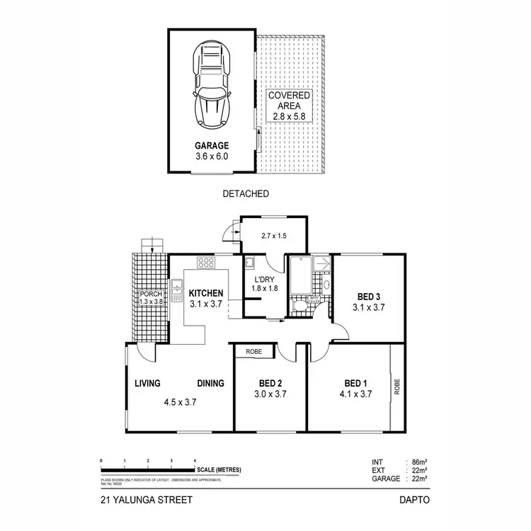 Floorplan of Homely house listing, 21 Yalunga Street, Dapto NSW 2530
