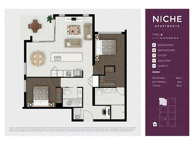 Floorplan of Homely unit listing, 804/11 Andrews Street, Southport QLD 4215