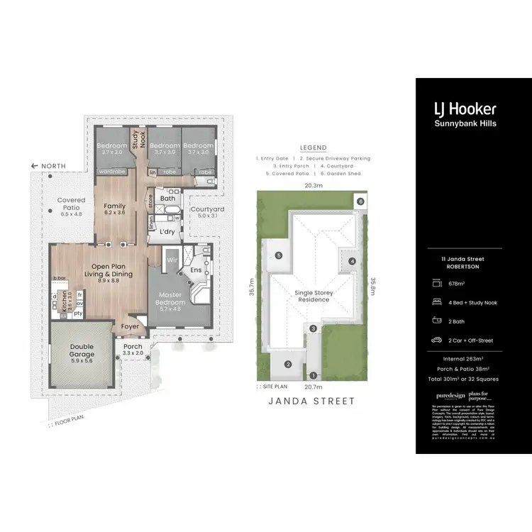 Floorplan of Homely house listing, 11 Janda Street, Robertson QLD 4109