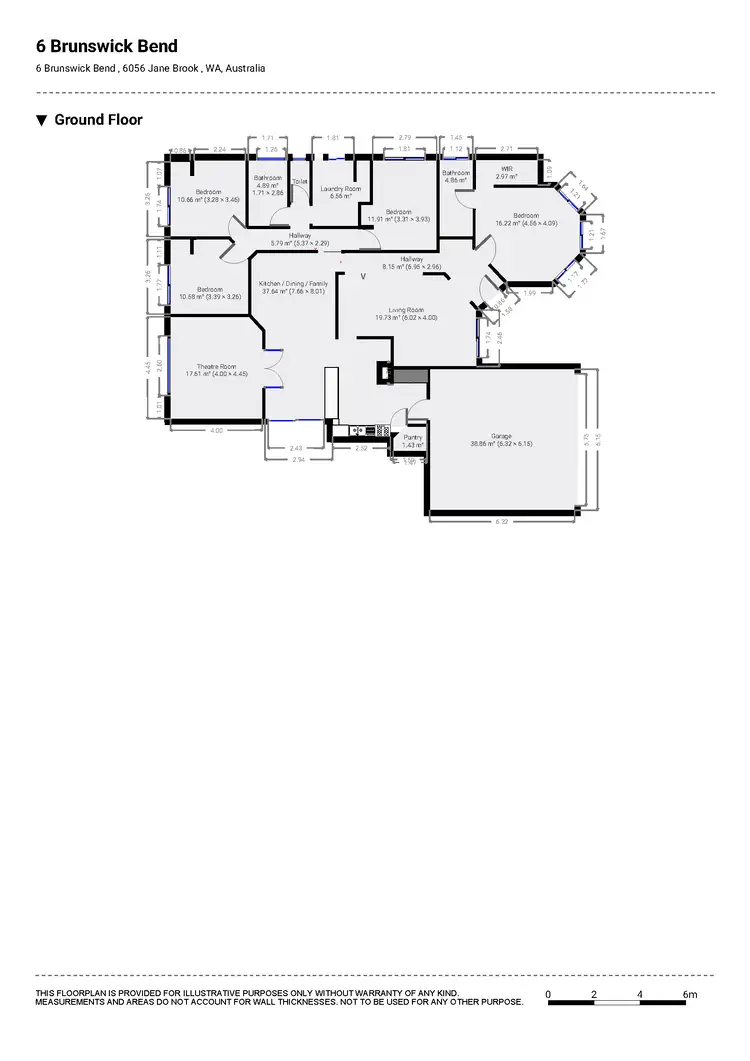 Floorplan of Homely house listing, 6 Brunswick Bend, Jane Brook WA 6056