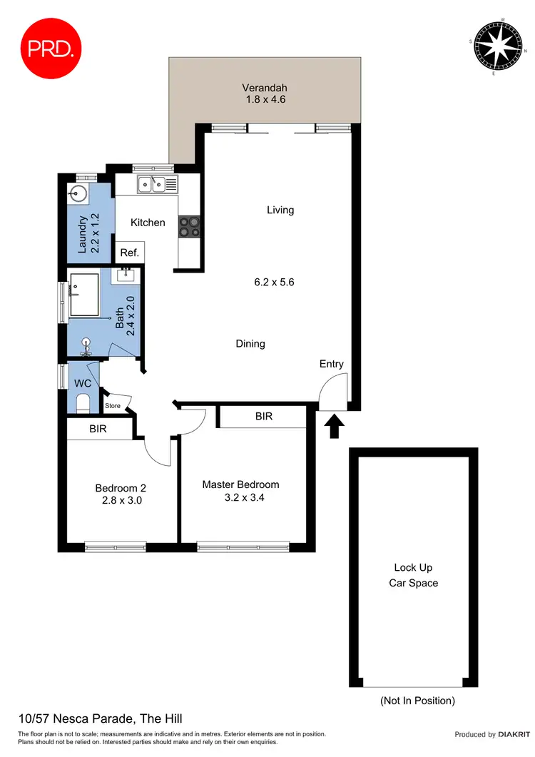 Floorplan of Homely apartment listing, 10/57 Nesca Parade, The Hill NSW 2300