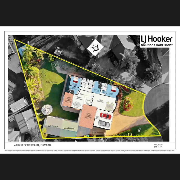 Floorplan of Homely house listing, 6 Lightbody Court, Ormeau QLD 4208