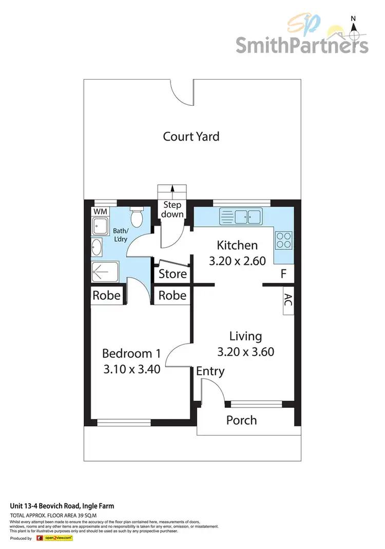 Floorplan of Homely unit listing, 13/4 Beovich Road, Ingle Farm SA 5098