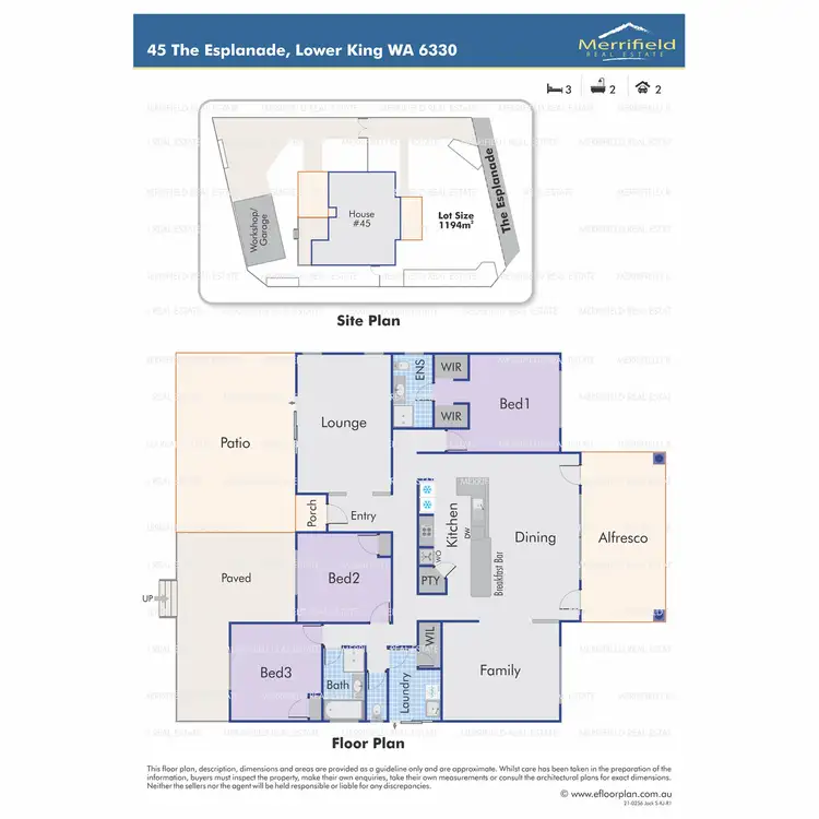 Floorplan of Homely house listing, 45 The Esplanade, Lower King WA 6330