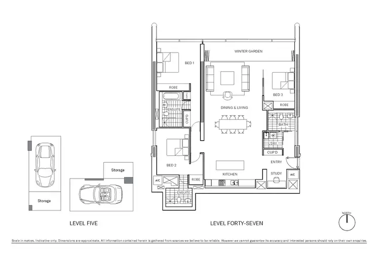 Floorplan of Homely apartment listing, 4702/101 Bathurst Street, Sydney NSW 2000