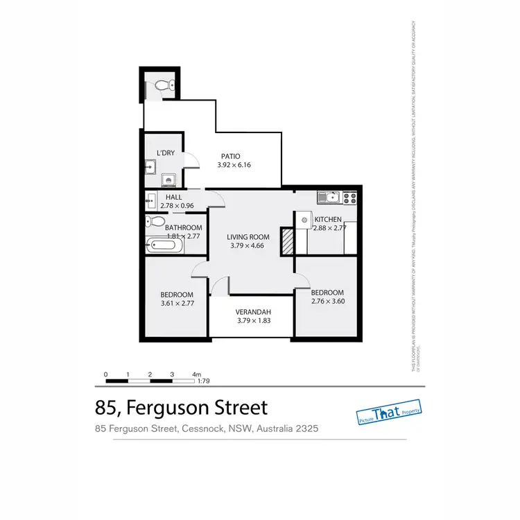 Floorplan of Homely house listing, 85/85a Ferguson Street, Cessnock NSW 2325