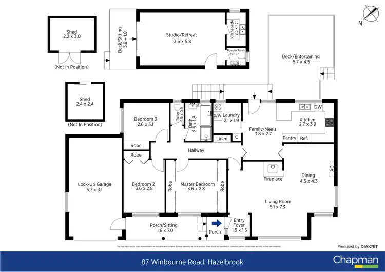 Floorplan of Homely house listing, 87 Winbourne Road, Hazelbrook NSW 2779