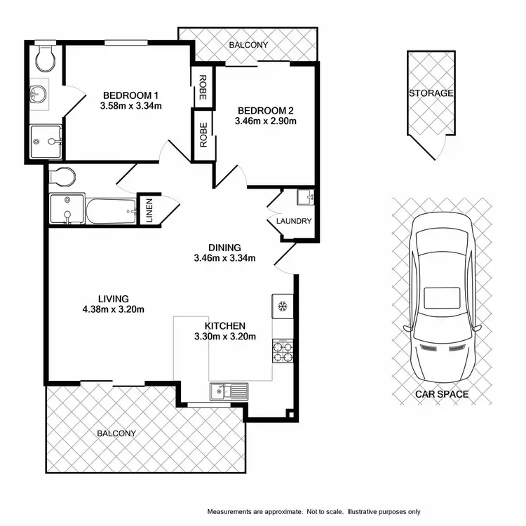 Floorplan of Homely unit listing, 15/2-6 Regentville Road, Jamisontown NSW 2750