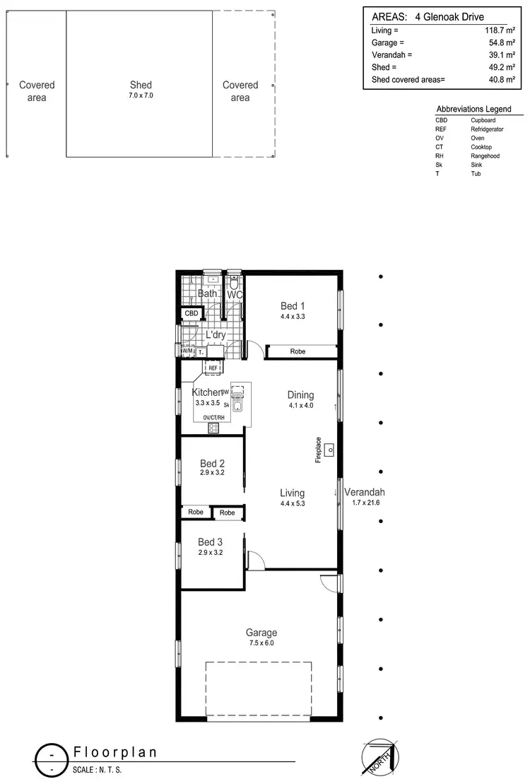Floorplan of Homely house listing, 4 Glenoak Drive, Springvale NSW 2650