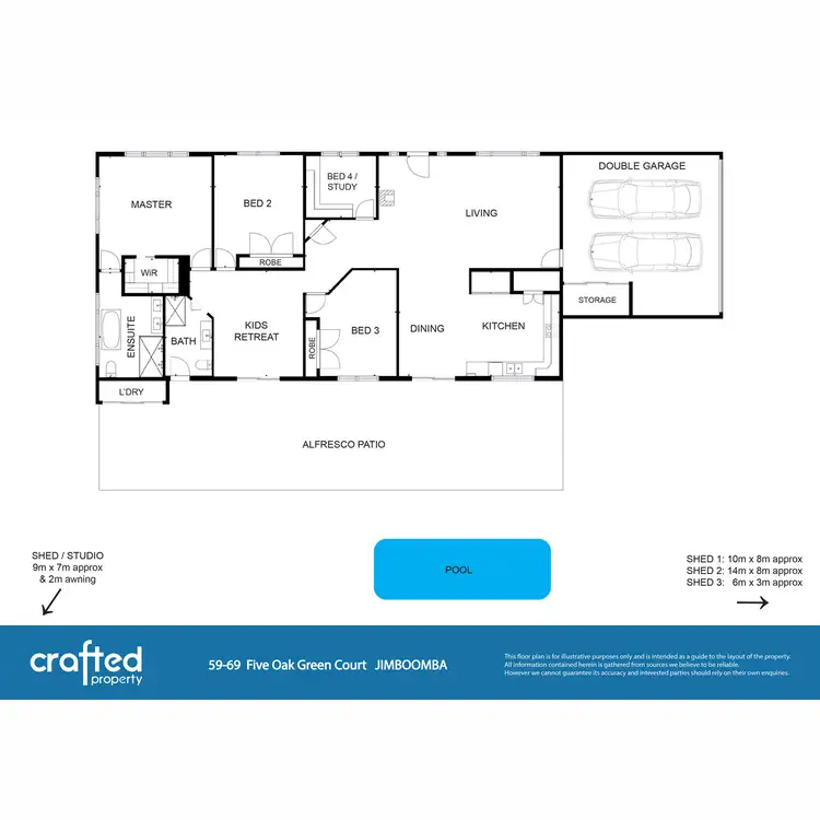 Floorplan of Homely house listing, 59 Five Oak Green Court, South Maclean QLD 4280