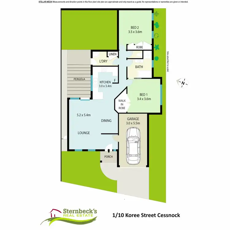 Floorplan of Homely unit listing, 1/10 Koree Street, Cessnock NSW 2325