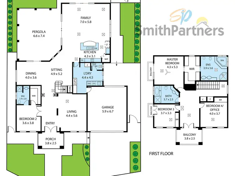 Floorplan of Homely house listing, 1 Rokewood Circuit, Golden Grove SA 5125