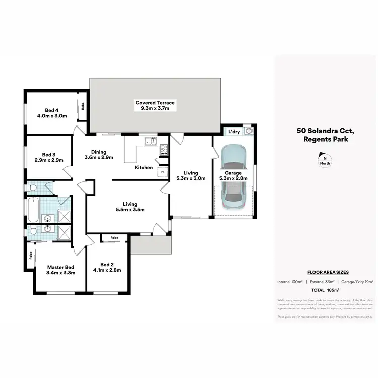Floorplan of Homely house listing, 50 Solandra Circuit, Regents Park QLD 4118