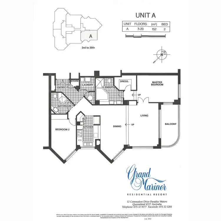 Floorplan of Homely apartment listing, 23/12 Commodore Drive, Paradise Waters QLD 4217