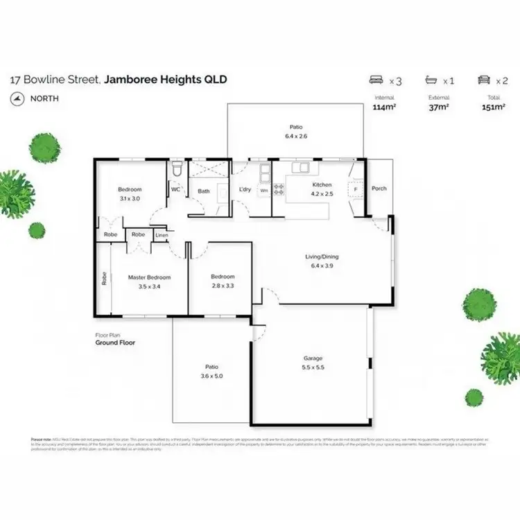 Floorplan of Homely house listing, 17 Bowline Street, Jamboree Heights QLD 4074