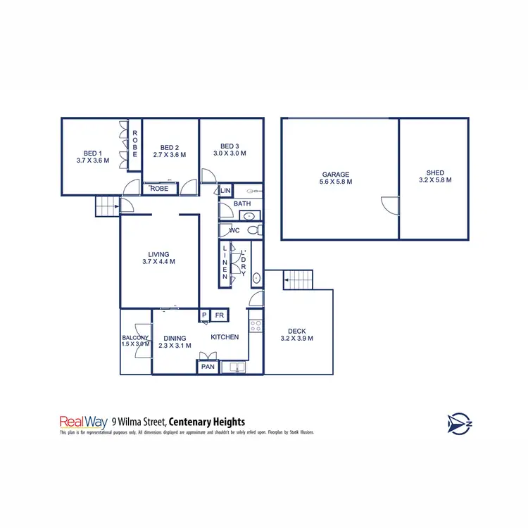 Floorplan of Homely house listing, 9 Wilma Street, Centenary Heights QLD 4350