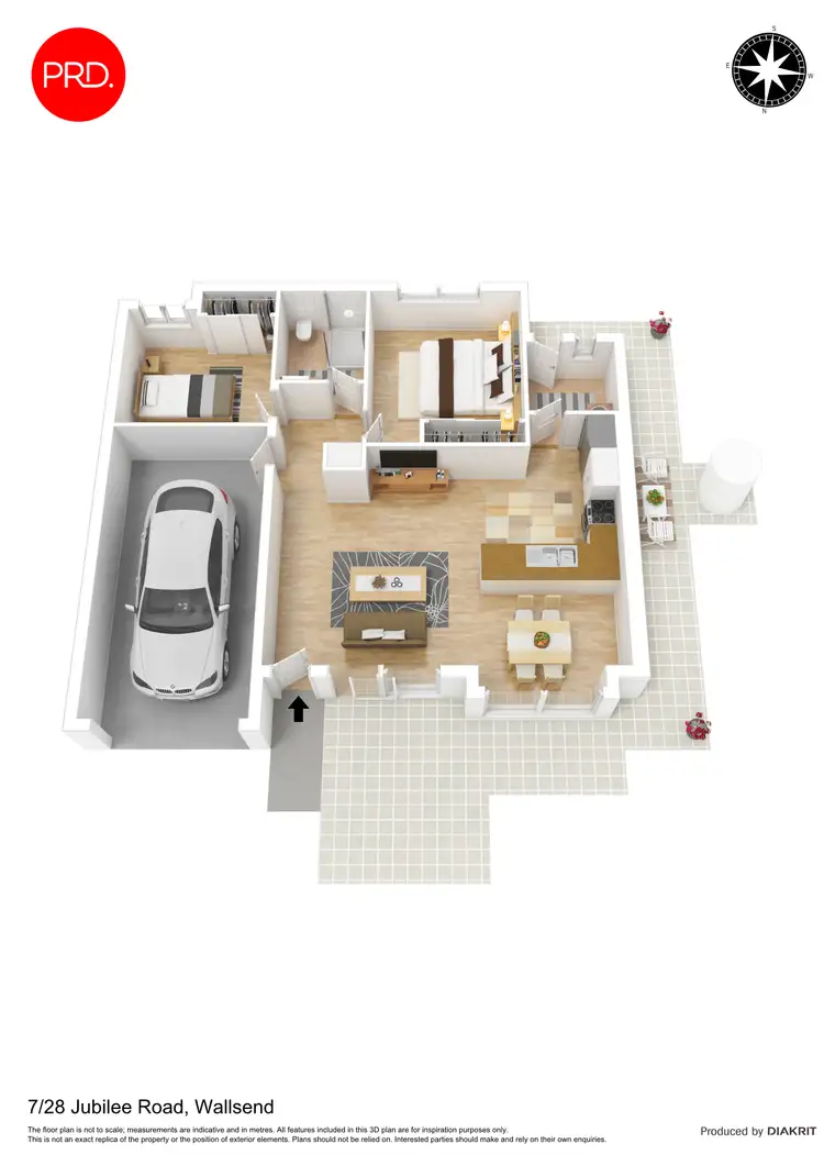 Floorplan of Homely villa listing, 7/28 Jubilee Road, Wallsend NSW 2287