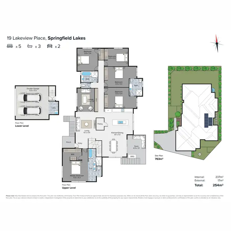 Floorplan of Homely house listing, 19 Lakeview Place, Springfield Lakes QLD 4300