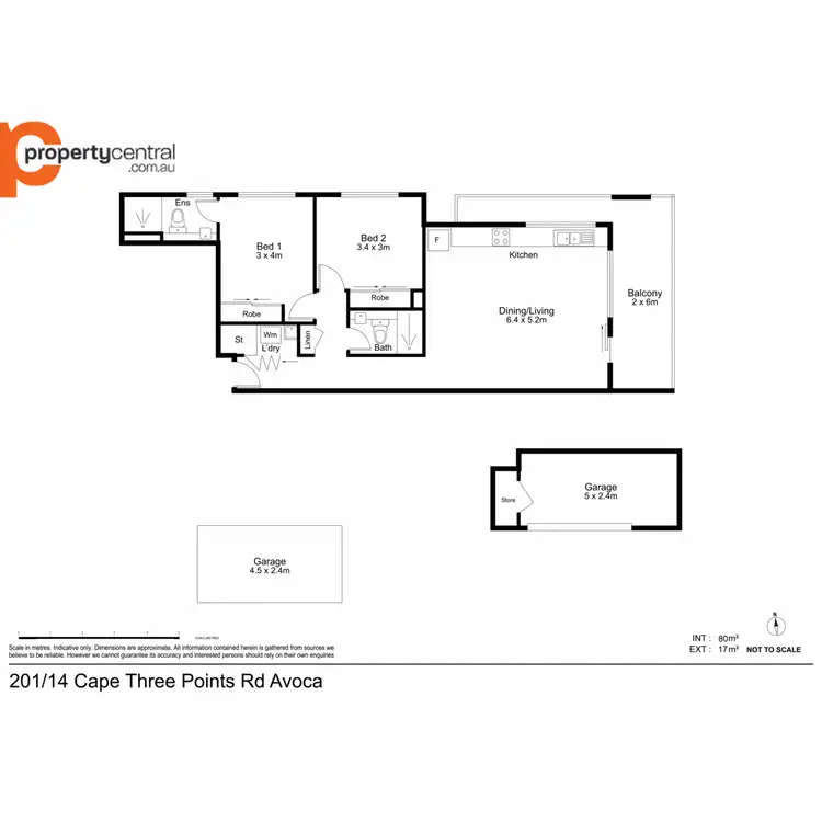 Floorplan of Homely unit listing, 201/14-18 Cape Three Points Road, Avoca Beach NSW 2251