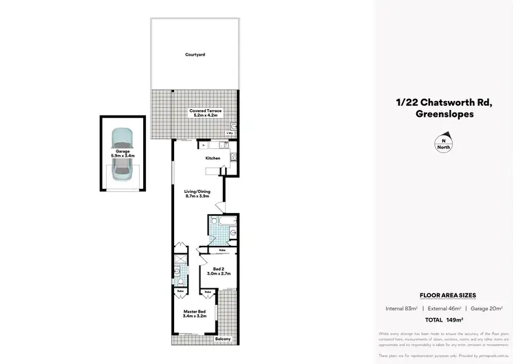 Floorplan of Homely apartment listing, 1/22 Chatsworth Road, Greenslopes QLD 4120