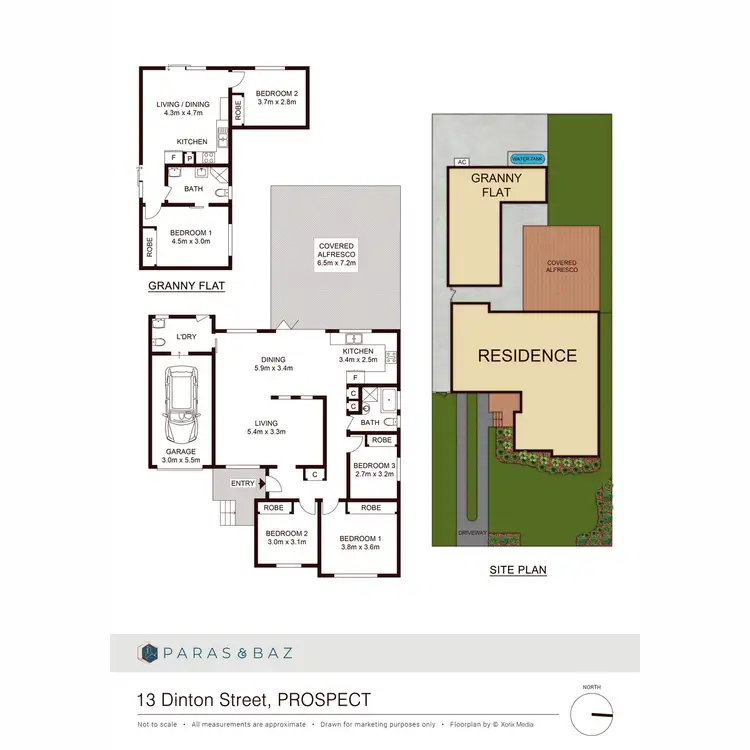 Floorplan of Homely house listing, 13 & 13B Dinton Street, Prospect NSW 2148