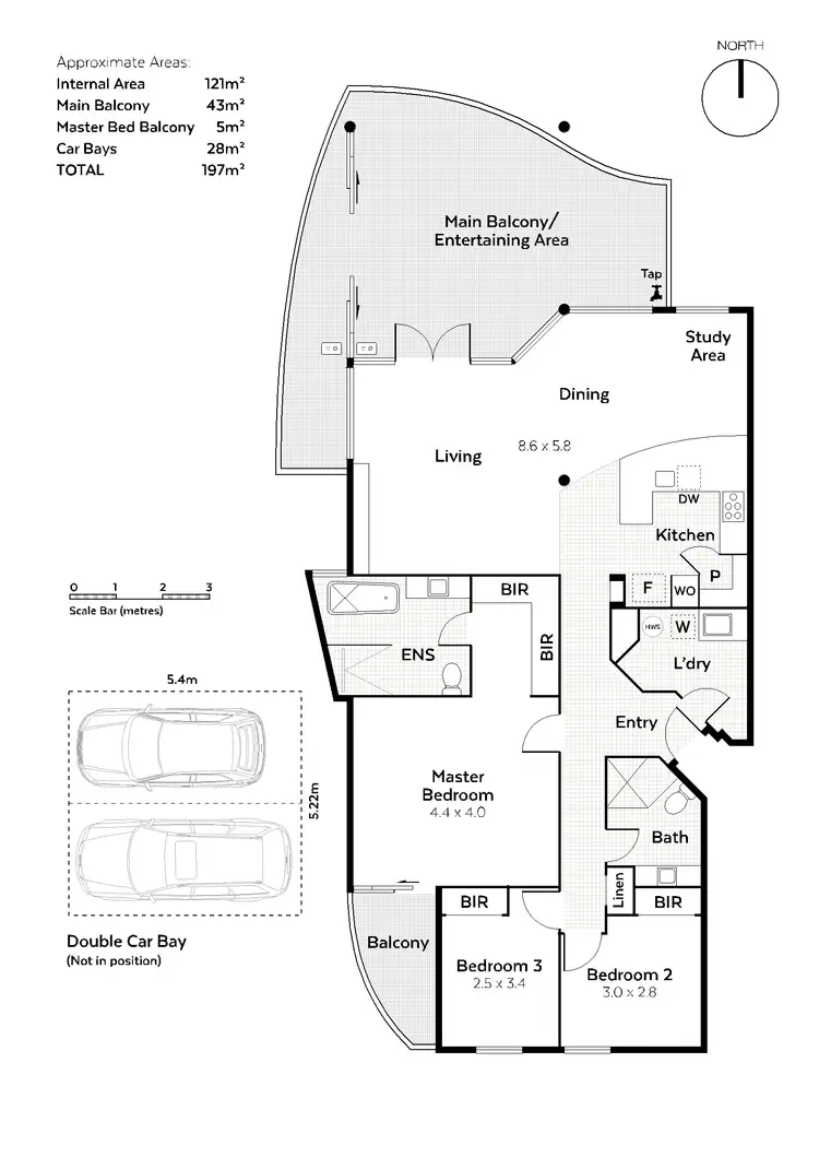 Floorplan of Homely apartment listing, 5/1 Riverside Road, East Fremantle WA 6158