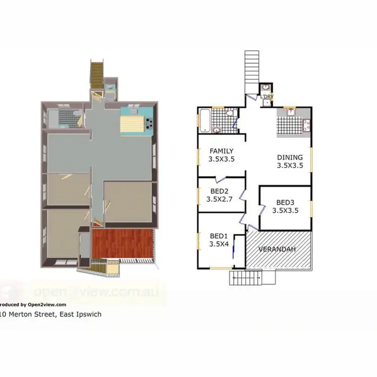 Floorplan of Homely house listing, 10 Merton Street, East Ipswich QLD 4305