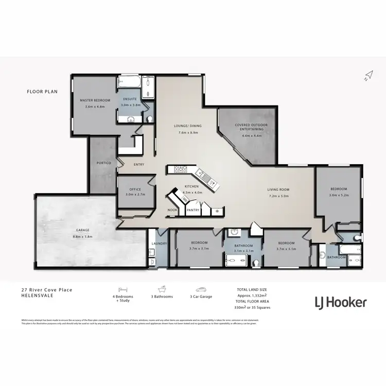 Floorplan of Homely house listing, 27 River Cove Place, Helensvale QLD 4212
