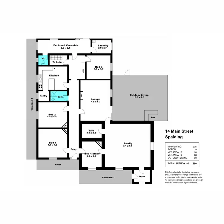 Floorplan of Homely house listing, 14 Main Street, Spalding SA 5454