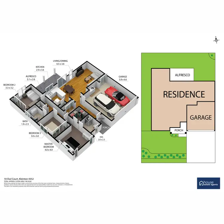 Floorplan of Homely unit listing, 2/10 Owl Court, Kleinton QLD 4352