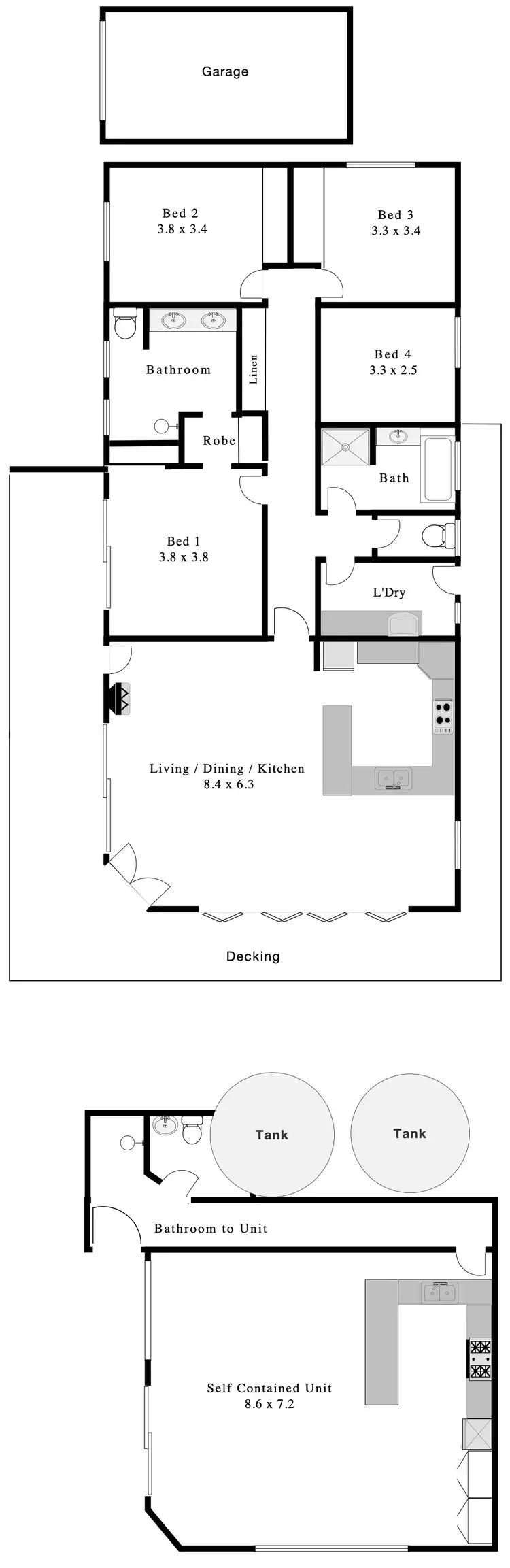 Floorplan of Homely house listing, 57 New West Road, Port Lincoln SA 5606