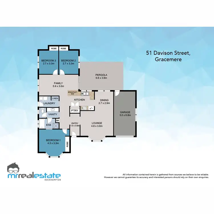 Floorplan of Homely house listing, 51 Davison Street, Gracemere QLD 4702