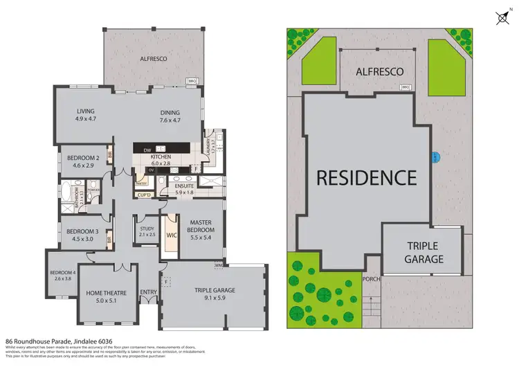 Floorplan of Homely house listing, 86 Roundhouse Parade, Jindalee WA 6036