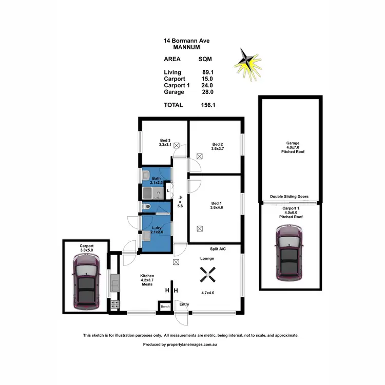 Floorplan of Homely house listing, 14 Bormann Avenue, Mannum SA 5238