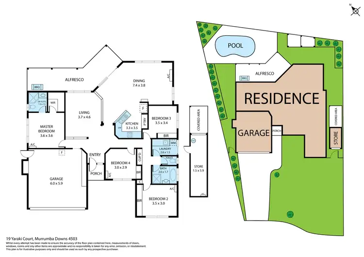 Floorplan of Homely house listing, 19 Yaraki Court, Murrumba Downs QLD 4503