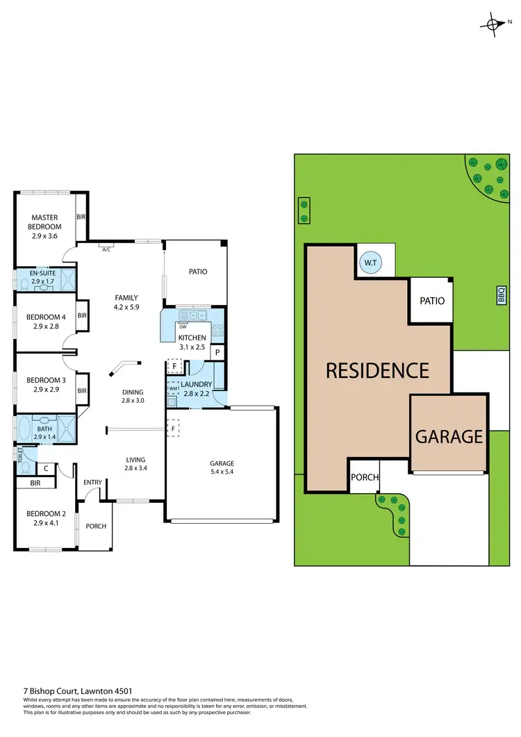 Floorplan of Homely house listing, 7 Bishop Court, Lawnton QLD 4501