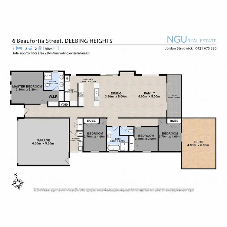 Floorplan of Homely house listing, 6 Beaufortia Street, Deebing Heights QLD 4306