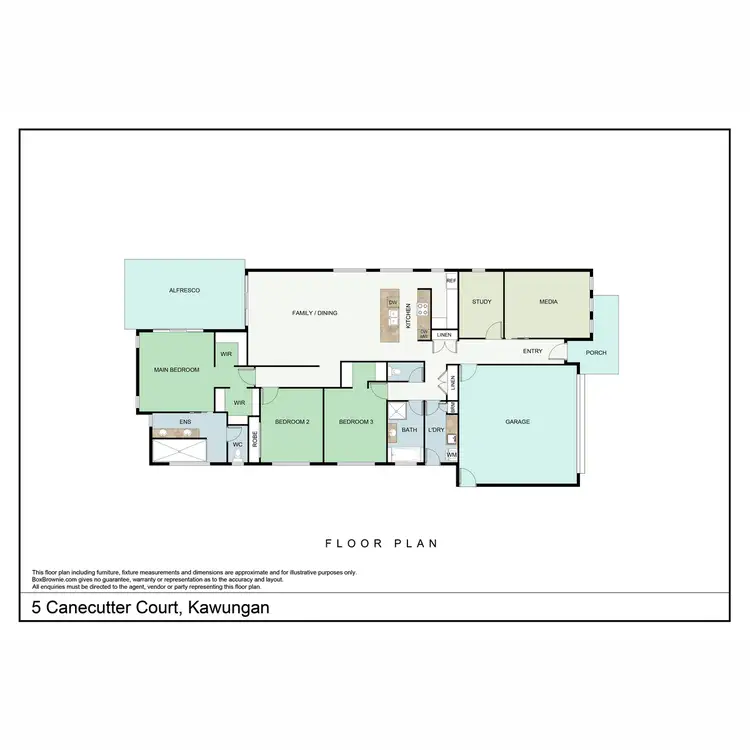 Floorplan of Homely house listing, 5 Canecutter Court, Kawungan QLD 4655