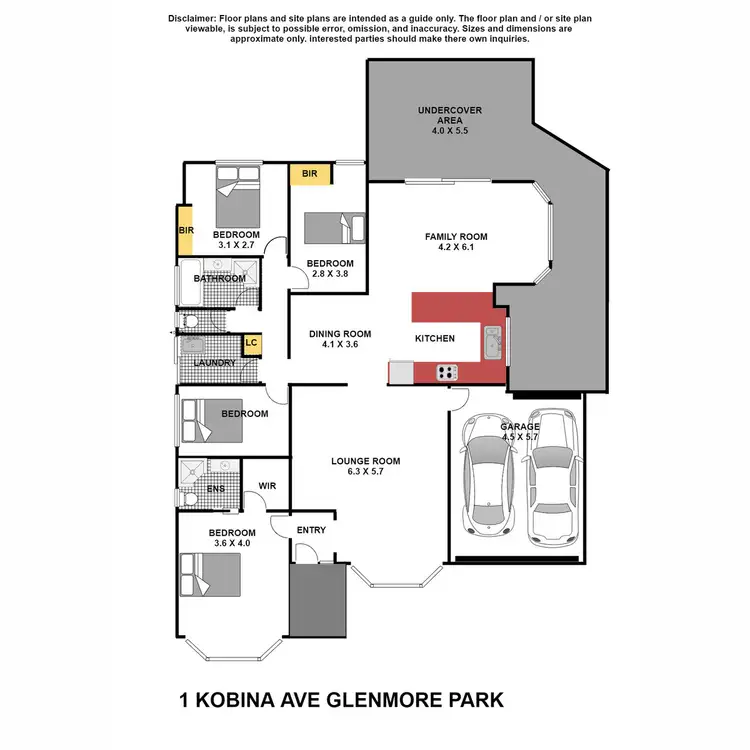 Floorplan of Homely house listing, 1 Kobina Avenue, Glenmore Park NSW 2745