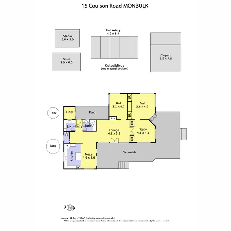 Floorplan of Homely house listing, 15 Coulson Road, Monbulk VIC 3793