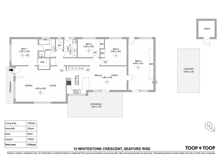 Floorplan of Homely house listing, 12 Whitestone Crescent, Seaford Rise SA 5169