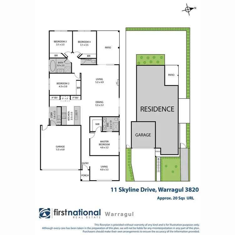 Floorplan of Homely house listing, 11 Skyline Drive, Warragul VIC 3820